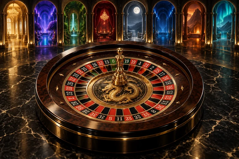 Eight El Dragón Dorado roulette tables